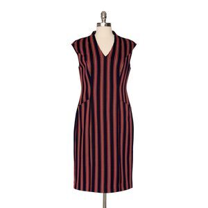 Womens Size XL J. Peterman Nautical Striped Dress EUC